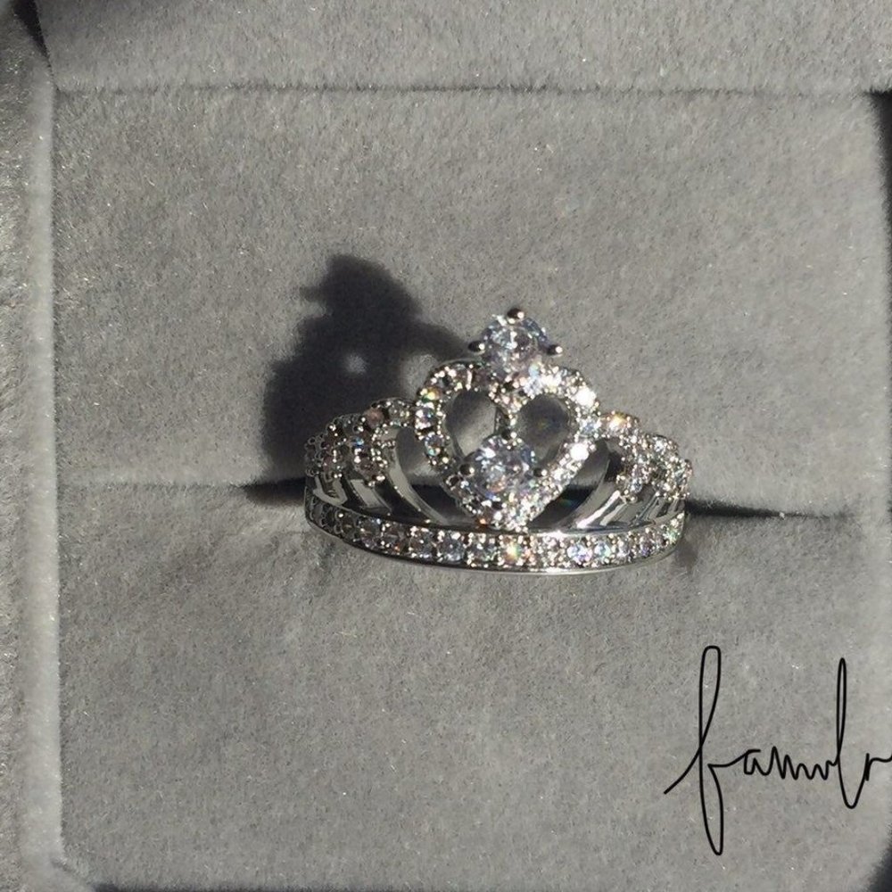 SILVER CROWN PROMISE RING​